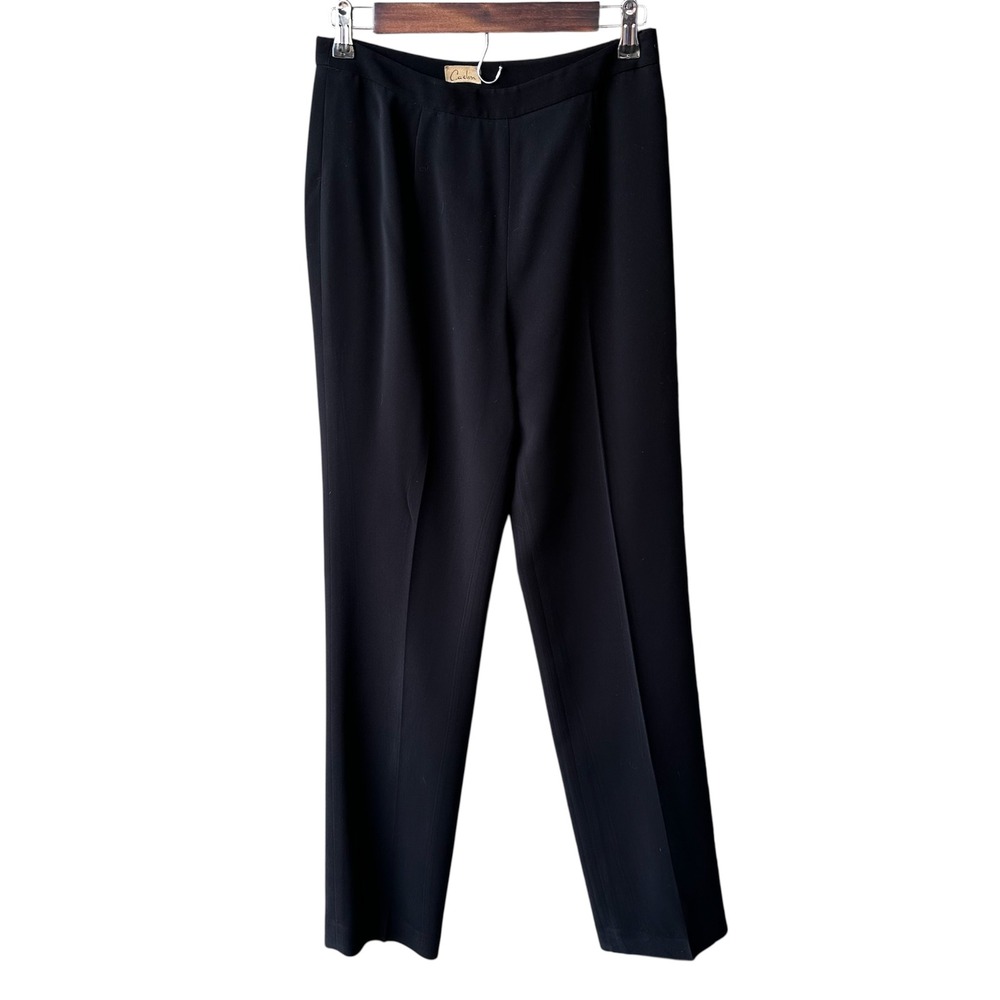 Caslon Dress Pants Trousers Black Straight Leg Academia Business Preppy Size 6